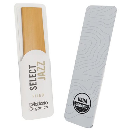 Palheta para Saxofone Alto D'addario Organic Select Jazz Filed - D'addario Palheta para Saxofone Alto - D'addario Organic Select
