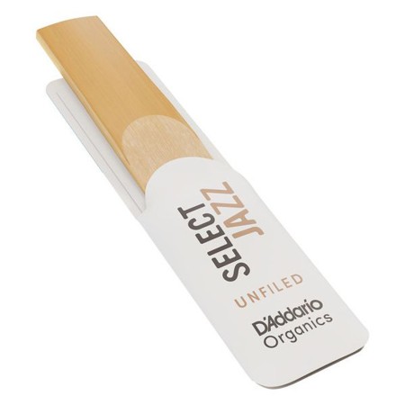 D'addario Organic Select Jazz Unfiled Palheta para Saxofone Alto - D'addario Organic Select Jazz Unfiled Sanganxa.com