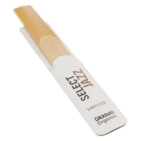 D'addario Organic Select Jazz Unfiled - Palheta para Saxofone Tenor Sanganxa.com