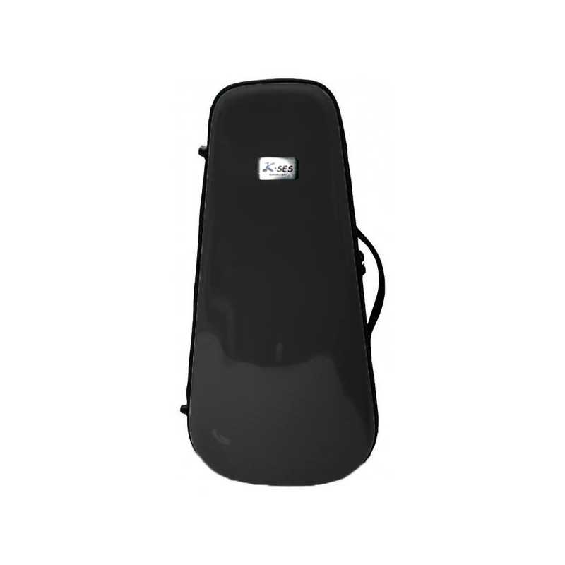 Estojo para trompete K-ses com formato Premium Preto Brilhante - Sanganxa.com