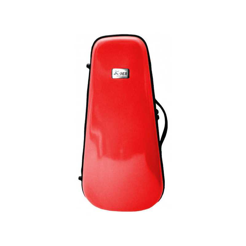 K-Ses Estojo para trompete vermelho brilhante de formato premium - Sanganxa.com