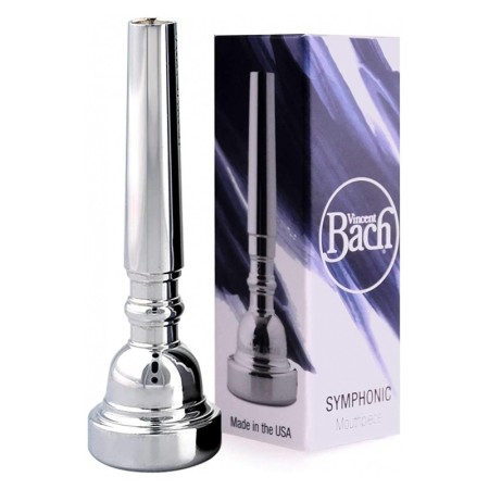 Boquilha para trompete Bach 1C Granillo 24 Prateado - Sanganxa.com