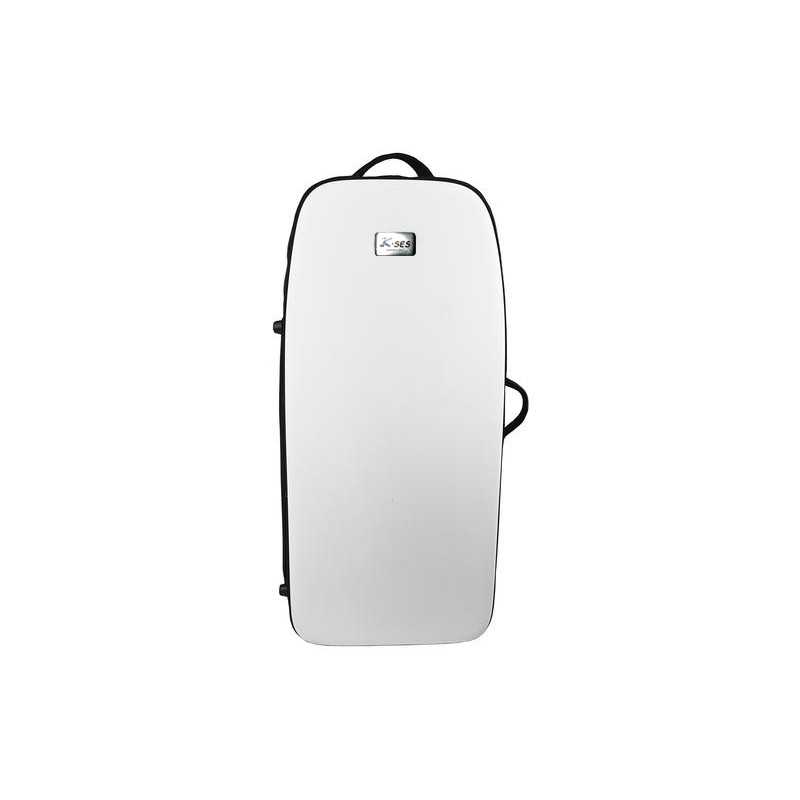 K-ses Premium Compac Gloss White Case 2 Trompetes - Sanganxa.com