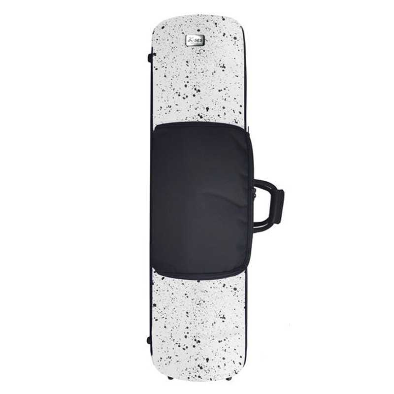 K-Ses Estojo Premium Fusion Gloss White para 2 Trombones (Alto e Tenor) - Sanganxa.com