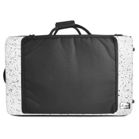 K-ses Premium Fusion White Glossy Retangular Horn Case - Sanganxa.com