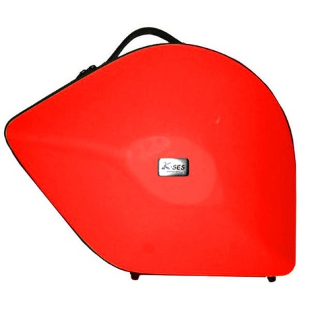 K-ses Premium Red Glossy Horn Case Forma de campainha amovível - Sanganxa.com