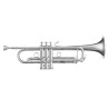 TRUMPET B&S MBX3 HERITAGE SILVER IN SIb B&S - 1