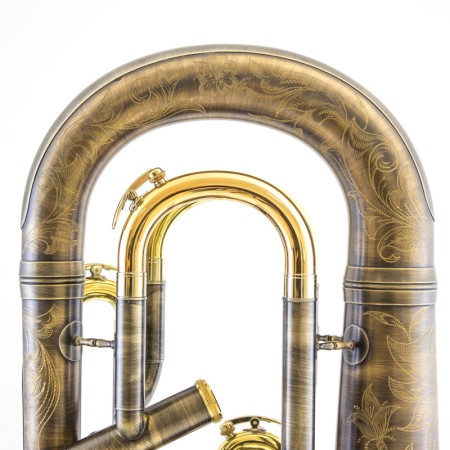 Eufónio Adams E1 0.60 Acabamento em Prata Tudel Antiga - Sanganxa.com