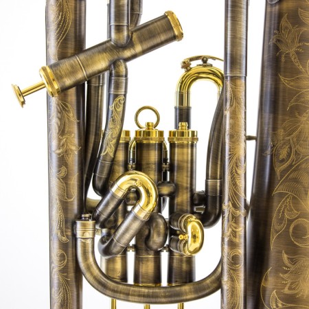 Eufónio Adams E1 0.60 Acabamento em Prata Tudel Antiga - Sanganxa.com