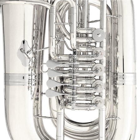 Tuba B&S PT-6 Perantucci 3098 Prateado 5 Cilindros - Sanganxa.com