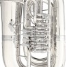 Tuba B&S PT-6 Perantucci 3098 Prateado 5 Cilindros - Sanganxa.com