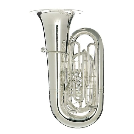 Tuba Melton 5450 S Thor 5/4 Pistões com acabamento prateado - Sanganxa.com