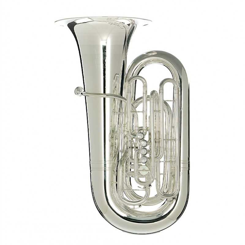 Tuba Melton 5450 S Thor 5/4 Pistões com acabamento prateado - Sanganxa.com