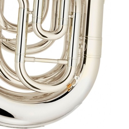 Tuba Yamaha YCB-621 S Banhada a Prata em Dó 3/4 - Sanganxa.com