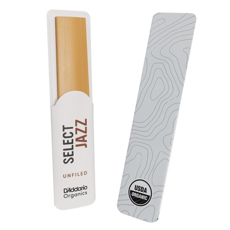 D'addario Organic Select Jazz Unfiled - Palheta para Saxofone Barítono Sanganxa.com