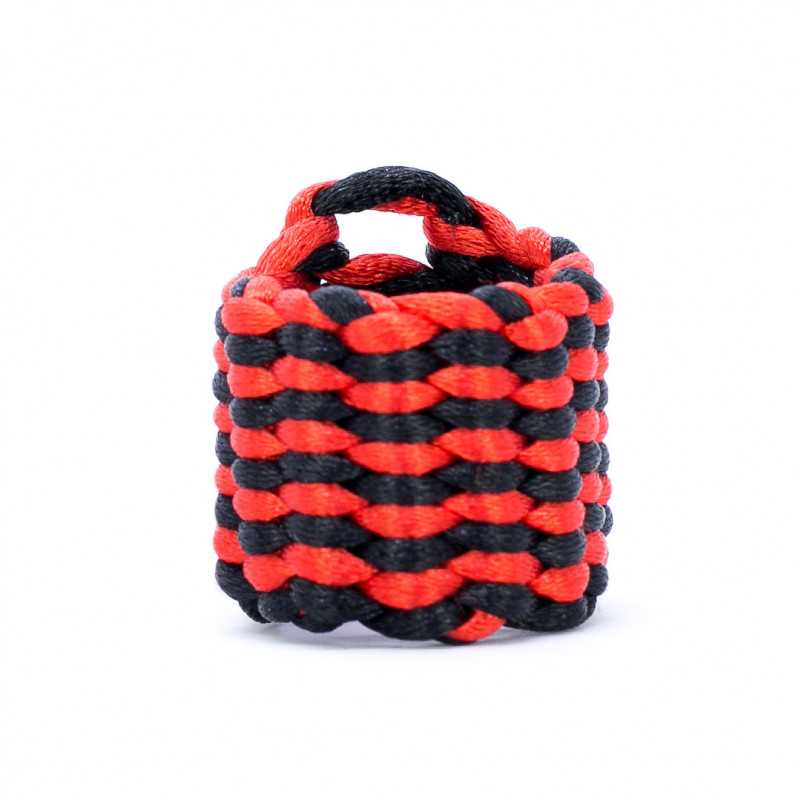 Braçadeira para clarinete Bambú Braçadeira para clarinete feita à mão, vermelha e preta - Sanganxa.com