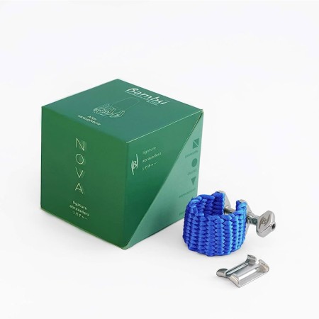 Abraçadeira para saxofone alto Bamboo Nova Sapphier Blue - Bambu Nova Sapphier Blue Sanganxa.com