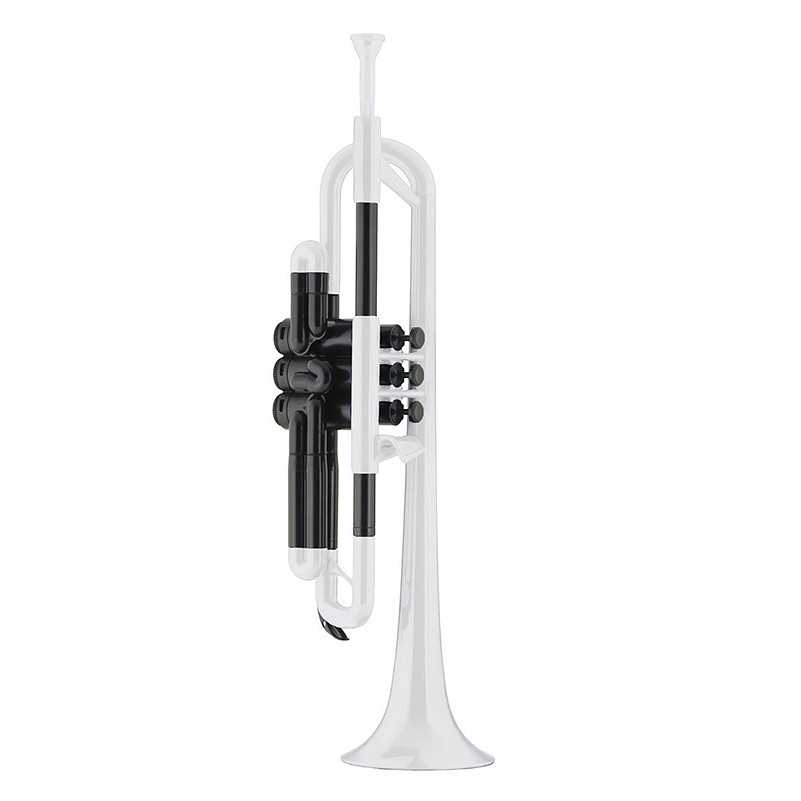 Trompete ABS Bb Branco - Sanganxa.com