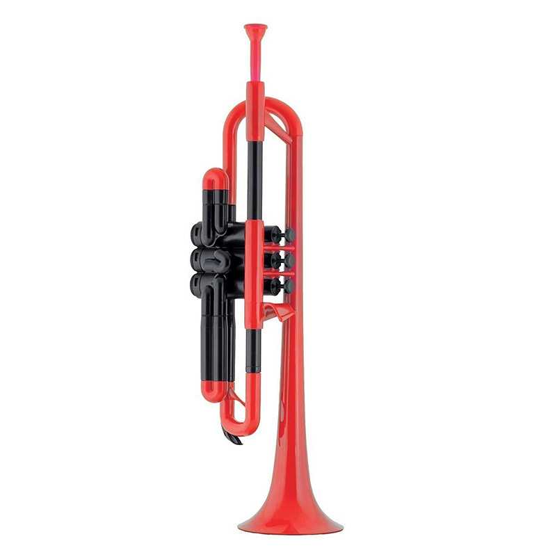 Trompete Ptrumpet ABS Bb Vermelho - Sanganxa.com