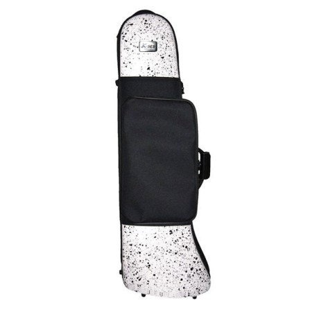 K-Ses Premium Trombone Fusion White Gloss Case - Estojo para trombone Sanganxa.com
