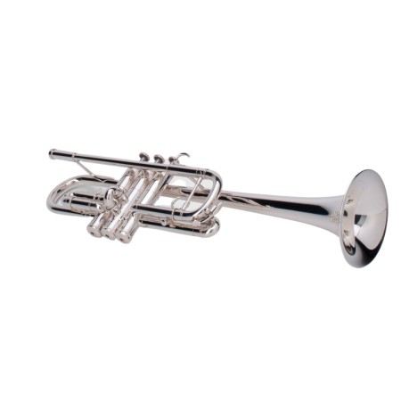 Trompete em Dó Adams C2L Custom Series 0.50 Prateado - Sanganxa.com