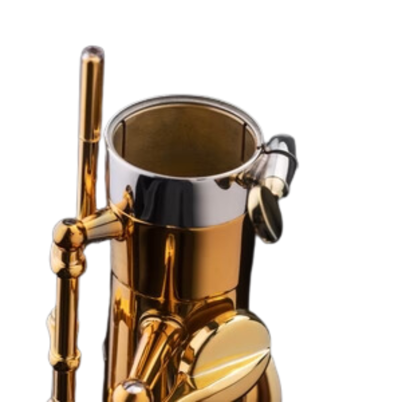Abrazadera Wood Stone Ishimori para saxo tenor Material Latón Acabado
