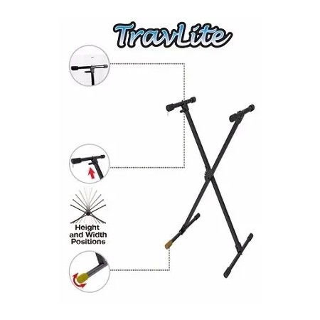 SUPPORT KEYBOARD HERCULES KS118B TRAVELITE Hercules - 2