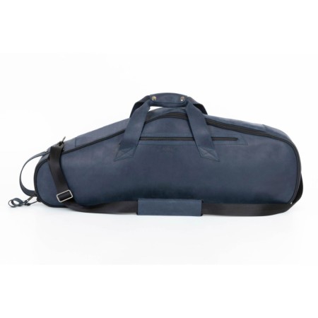 Estojo para Saxofone Tenor MG em Couro Natural - Sanganxa.com