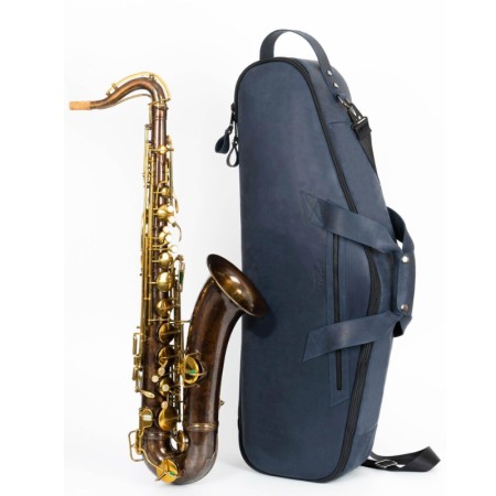 Funda para Saxo Tenor MG Cuero Natural - Sanganxa.com