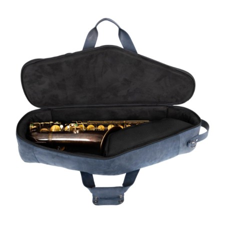 Funda para Saxo Tenor MG Cuero Natural - Sanganxa.com