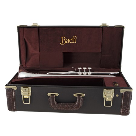 Trompete em Dó Bach C180L 239/25C Prateado - Sanganxa.com