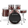 Bateria Santafe Set Advance Red - Sanganxa Music Store