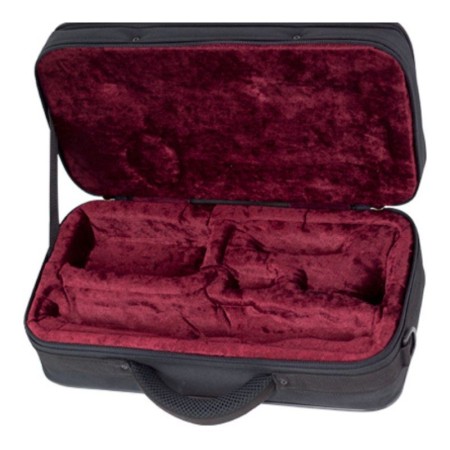 Mala mochila Requinto Hb198 Preto/Vermelho - Ortola - Sanganxa.com