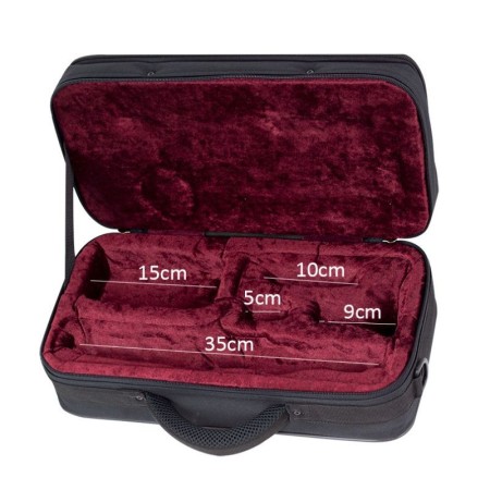 Mala mochila Requinto Hb198 Preto/Vermelho - Ortola - Sanganxa.com