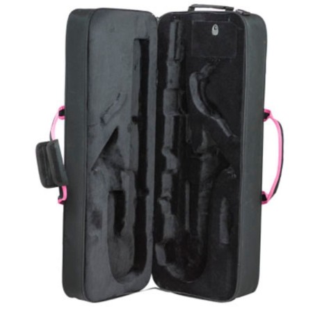 Estojo para Saxofone Tenor Ortolá 8480 FSH Preto Fúcsia - Sanganxa.com