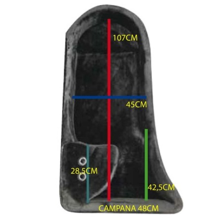 Estojo para tuba Ortola 8023 Mochila rígida e rodas Sanganxa.com