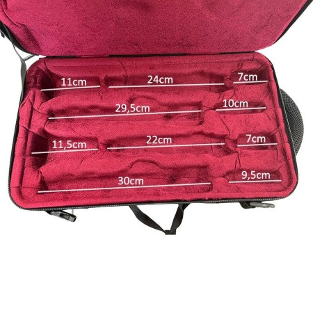 Estojo para Clarinete Ortola 185 Dois Clarinetes | Sanganxa Music Store