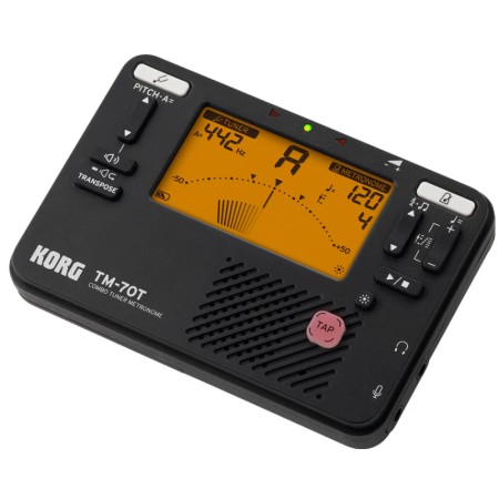 Afinador Metrónomo Combo Korg TM70T Negro -sanganxa.com