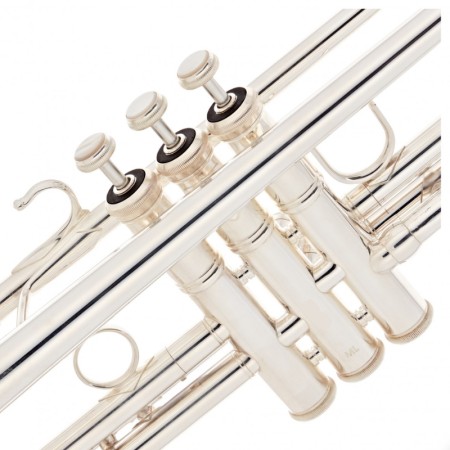 Trompete Bach 17043GYR Apollo prateado - sanganxa.com