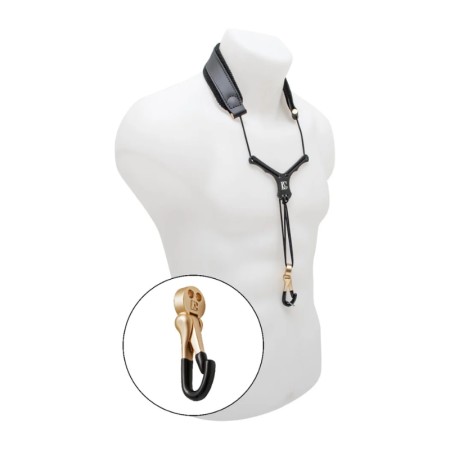 Correia para saxofone BG S20 YBMSH Zen Preto - sanganxa.com