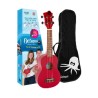Ukulele Soprano Octopus UK205 RDS Vermelho -Sanganxa.com