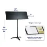 suporte de música para orquestra manhasset mh5101 preto