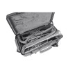 Estuche para Tres Trompetas Wahnsinn Carbono Mate y Rojo