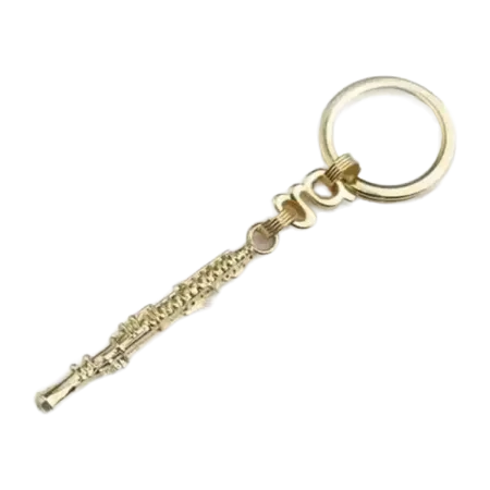 KEYCHAIN OBOE GMUSICAL GOLD 18K G Musical - 1