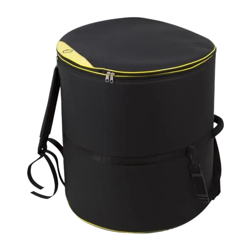 capa para surdo 20" 58X66 preta almofadada - ortola -  sanganxa.com