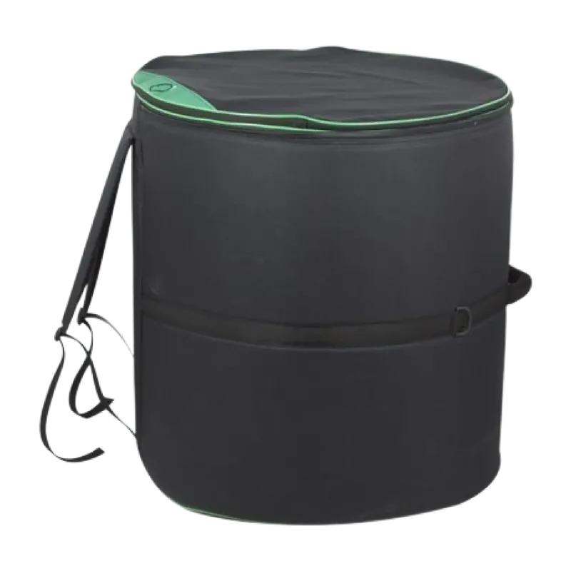 Capa Surdo 22" 63X66 acolchoada preta - Ortola - Sanganxa.com