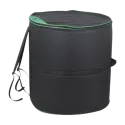 Capa Surdo 22" 63X66 acolchoada preta - Ortola - Sanganxa.com