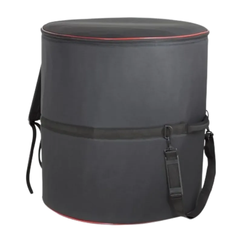 Capa Surdo 24" 68X66 acolchoada preta - Ortola - Sanganxa.com