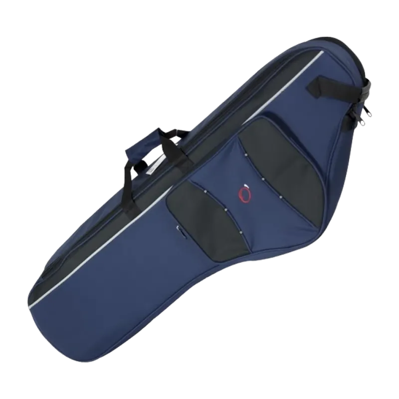 Estojo para Saxofone Barítono Ortolá 4066 LBS Preto/Azul - Sanganxa.com