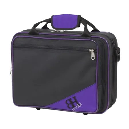 Estojo para clarinete Ref. Ortola Hb186 Pontuação Preto/roxo - Sanganxa.com